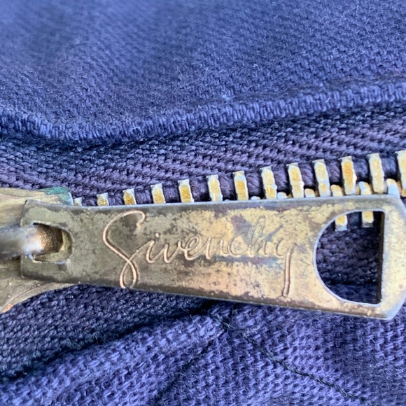 GIVENCHY Blue Quilted Duffle Tote Bag EUC vintage - Picture 8 of 10